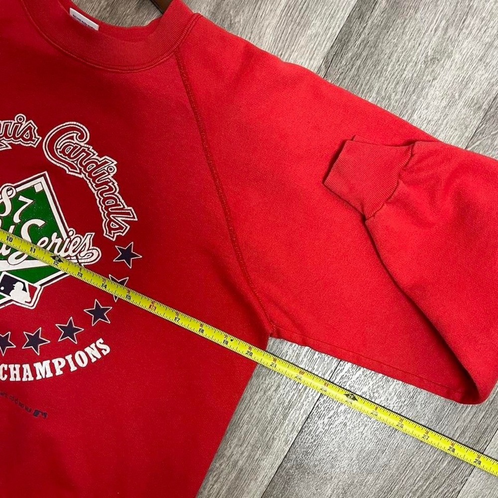 Vintage St Louis Cardinals 1987 World Series Champions Crewneck - Picture 7 of 8